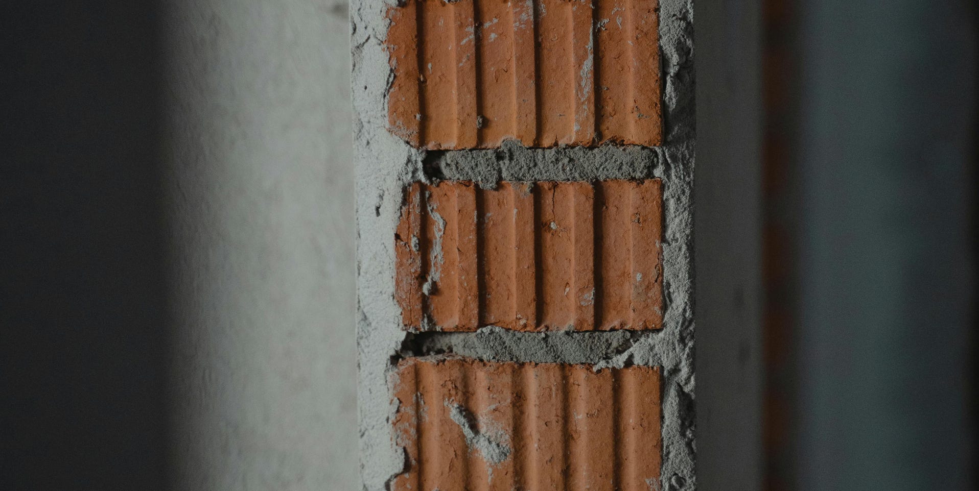 Concrete Wall with Bricks